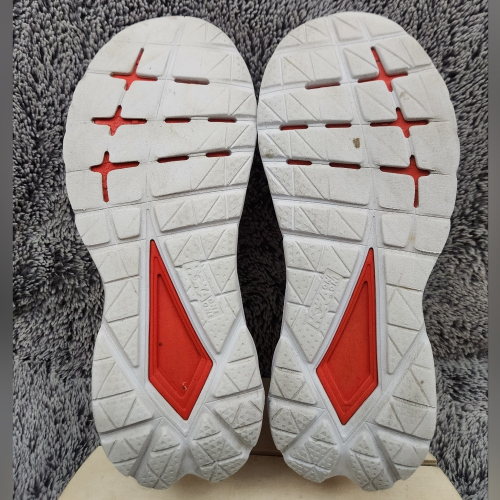 Hoka One One Mach 4 Running Shoes White Flame Men's Size 11.5 - Picture 8 of 9